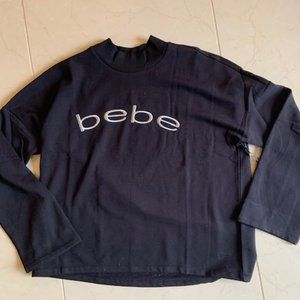 Bebe Sport Sweatshirt Black NWT size Large